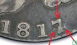 United States ½ dollar 1817 (1817/4) - Image 3