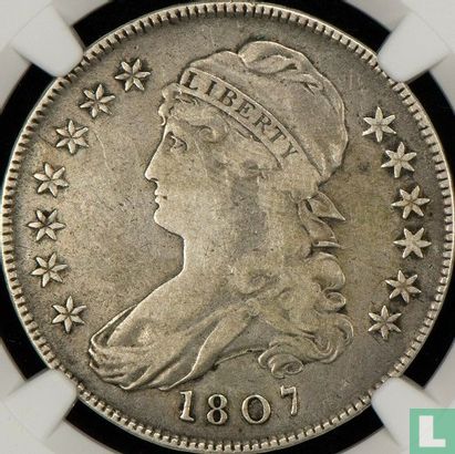 États-Unis ½ dollar 1807 (Capped bust - type 1) - Image 1