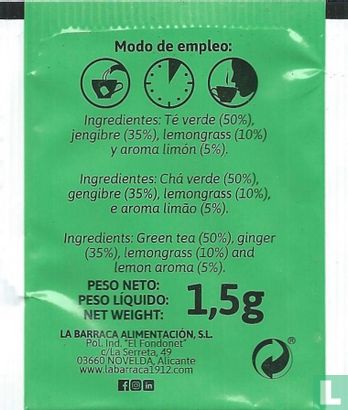 Té Verde con Jengibre sabor Limón - Afbeelding 2