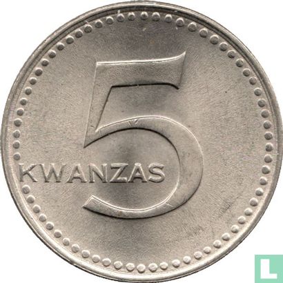 Angola 5 kwanzas 1977 - Afbeelding 1