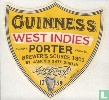 Guinness West Indies Porter  - Image 1
