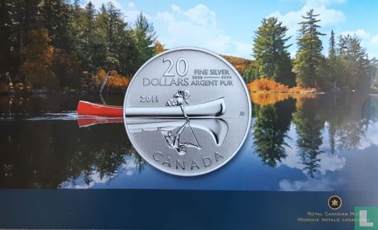 Canada 20 dollars 2011 (folder) "Canoe" - Image 1