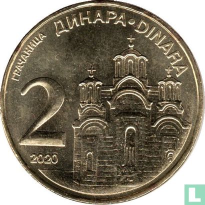 Serbia 2 dinara 2020 - Image 1