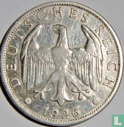 German Empire 2 reichsmark 1926 (F) - Image 1