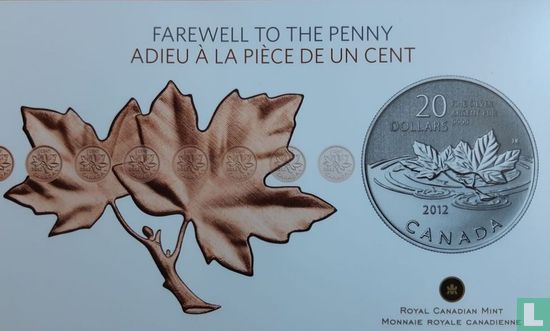 Canada 20 dollars 2012 (folder) "Farewell to the Penny" - Image 1