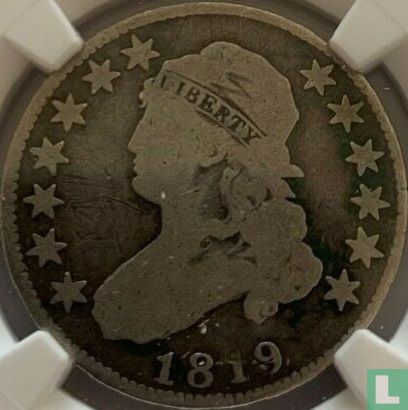 États-Unis ¼ dollar 1819 (type 1) - Image 1