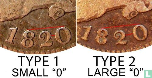 United States ¼ dollar 1820 (type 1) - Image 3