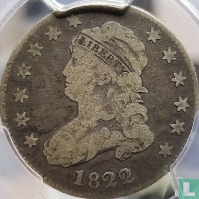 United States ¼ dollar 1822 (25/50 C.) - Image 1