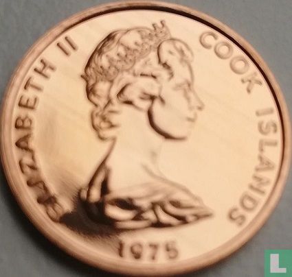 Îles Cook 1 cent 1975 (avec FM) - Image 1
