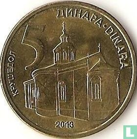 Serbie 5 dinara 2013 - Image 1