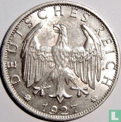 Empire allemand 2 reichsmark 1927 (A) - Image 1