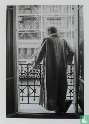 Brion Gysin under his window, Paris 1976