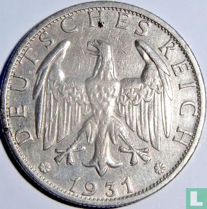 Duitse Rijk 2 reichsmark 1931 (G) - Afbeelding 1