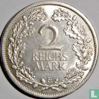 Duitse Rijk 2 reichsmark 1926 (E) - Afbeelding 2