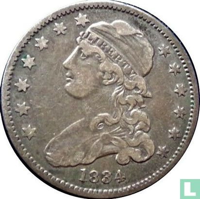 États-Unis ¼ dollar 1834 (O sur O) - Image 1