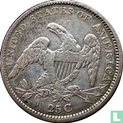États-Unis ¼ dollar 1834 (O sur O) - Image 2