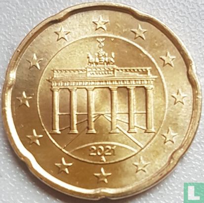 Duitsland 20 cent 2021 (A) - Afbeelding 1