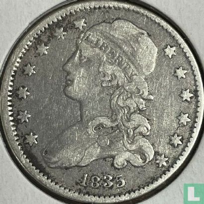 États-Unis ¼ dollar 1835 - Image 1