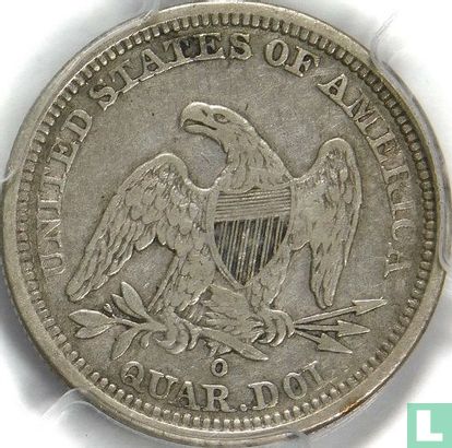 États-Unis ¼ dollar 1840 (O - type 2) - Image 2