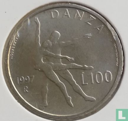 San Marino 100 lire 1997 "Dance" - Afbeelding 1
