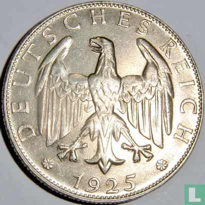 Duitse Rijk 2 reichsmark 1925 (D) - Afbeelding 1
