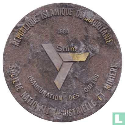 Mauritania Medallic Issue 1984 ( National Industrial and Mining Company ) - Afbeelding 2