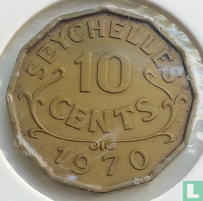 Seychellen 10 cents 1970 - Afbeelding 1