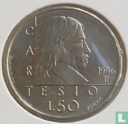 San Marino 50 lire 1996 "Cartesio" - Image 1