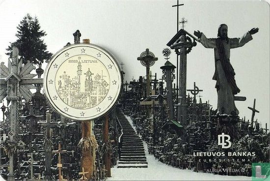 Litouwen 2 euro 2020 (coincard) "Hill of crosses" - Afbeelding 1