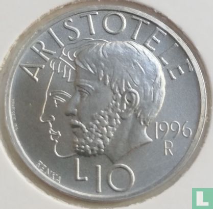 San Marino 10 lire 1996 "Aristotele" - Image 1