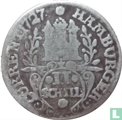 Hamburg 2 schilling 1727 - Afbeelding 1