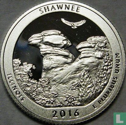United States ¼ dollar 2016 (PROOF - copper-nickel clad copper) "Shawnee National Park" - Image 1