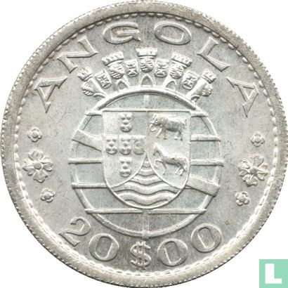 Angola 20 escudos 1955 - Image 2