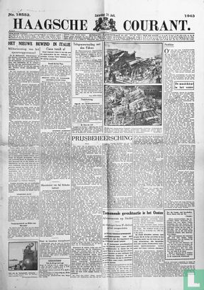 Haagsche Courant 18552 - Image 1