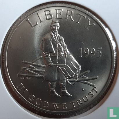United States ½ dollar 1995 (PROOF) "Civil War battlefields" - Image 1