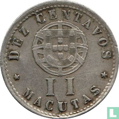 Angola 10 centavos 1927 - Image 2