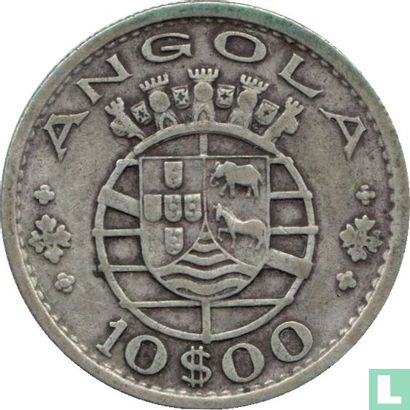 Angola 10 escudos 1955 - Image 2