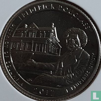 États-Unis ¼ dollar 2017 (BE - cuivre recouvert de cuivre-nickel) "Frederick Douglass National Historic Site - District of Columbia" - Image 1