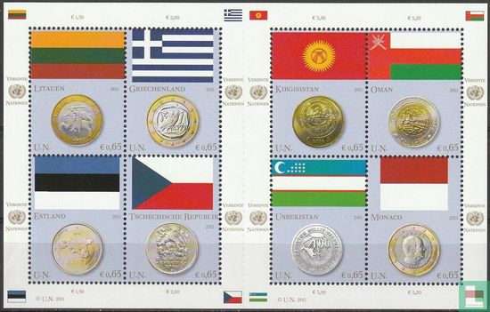 Flags and coins
