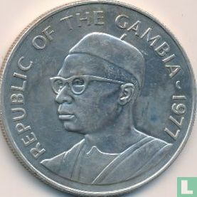 The Gambia 40 dalasis 1977 "Aardvark" - Image 1