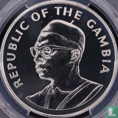 The Gambia 10 dalasis 1975 (PROOF) "10th anniversary of Independence" - Image 2