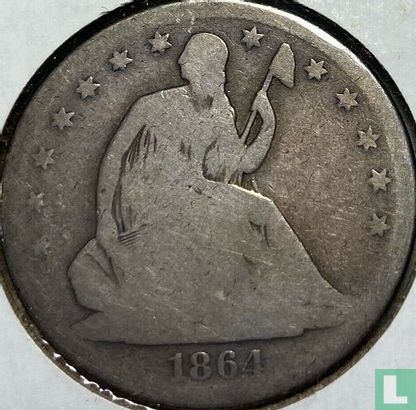 United States ½ dollar 1864 (S) - Image 1
