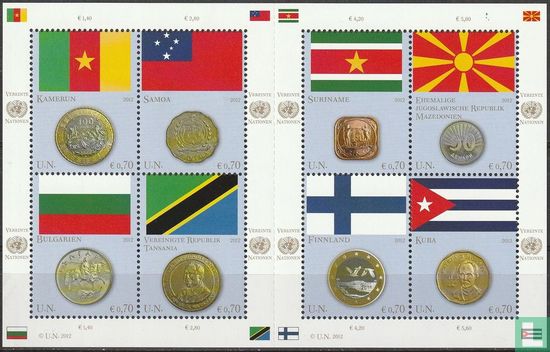 Flags and coins