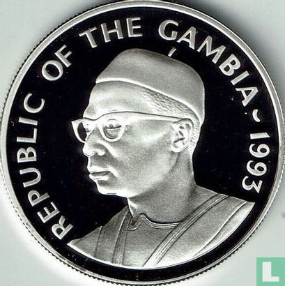The Gambia 20 dalasis 1993 (PROOF) "Rendezvous in space" - Image 1