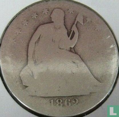Vereinigte Staaten ½ Dollar 1862 (ohne Buchstabe) - Bild 1