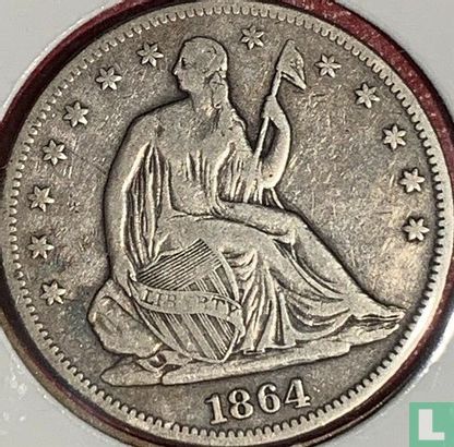 Vereinigte Staaten ½ Dollar 1864 (ohne Buchstabe) - Bild 1