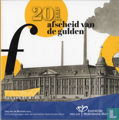 Nederland jaarset 2021 "20 years Farewell to the Gulden" - Afbeelding 1