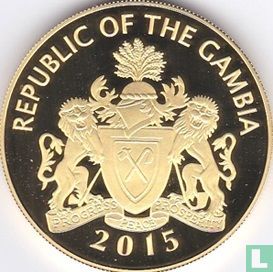 Gambia 500 dalasis 2015 (PROOF) "50th anniversary of Independence" - Afbeelding 2