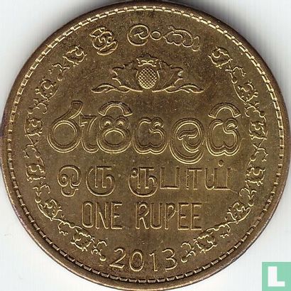 Sri Lanka 1 roupie 2013 (type 2) - Image 1