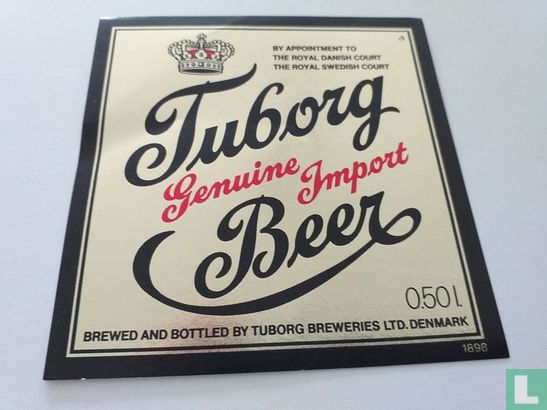 Tuborg Genuine Import beer 